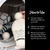 imageMollys Suds Wool Dryer Balls  XL Premium Organic Fabric Softener Hypoallergenic HandFelted Reusable Reduce Drying Time  White Set of 6Black  White