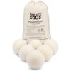 imageMollys Suds Wool Dryer Balls  XL Premium Organic Fabric Softener Hypoallergenic HandFelted Reusable Reduce Drying Time  White Set of 6White
