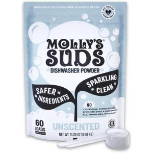 imageMollys Suds Dishwasher Pods  Clean Dishwasher Detergent Cuts Grease ampamp Rinses Clean ResidueFree for Sparkling Dishes  60 AutoRelease Tabs CitrusUnscented