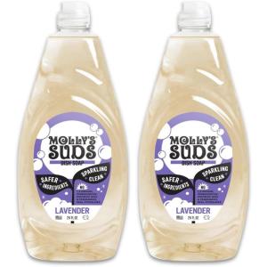 imageMollys Suds Liquid Dish Soap  Clean Simple Ingredients  Extra Scrubbing Power  Citrus Scent 24 oz  2 PackLavender