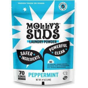 imageMollys Suds Original Laundry Detergent Powder  Clean Laundry Detergent Powder for Sensitive Skin  Simple Effective Ingredients Stain Fighting  120 Loads LavenderPeppermint