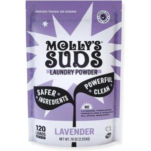 imageMollys Suds Original Laundry Detergent Powder  Clean Laundry Detergent Powder for Sensitive Skin  Simple Effective Ingredients Stain Fighting  120 Loads LavenderLavender