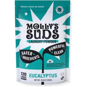 imageMollys Suds Original Laundry Detergent Powder  Clean Laundry Detergent Powder for Sensitive Skin  Simple Effective Ingredients Stain Fighting  120 Loads LavenderEucalyptus